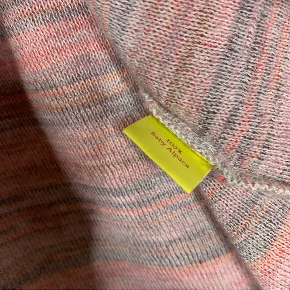 Kuna Baby Alpaca Button Front V Neck Cardigan Sweater Size Medium - Picture 8 of 8